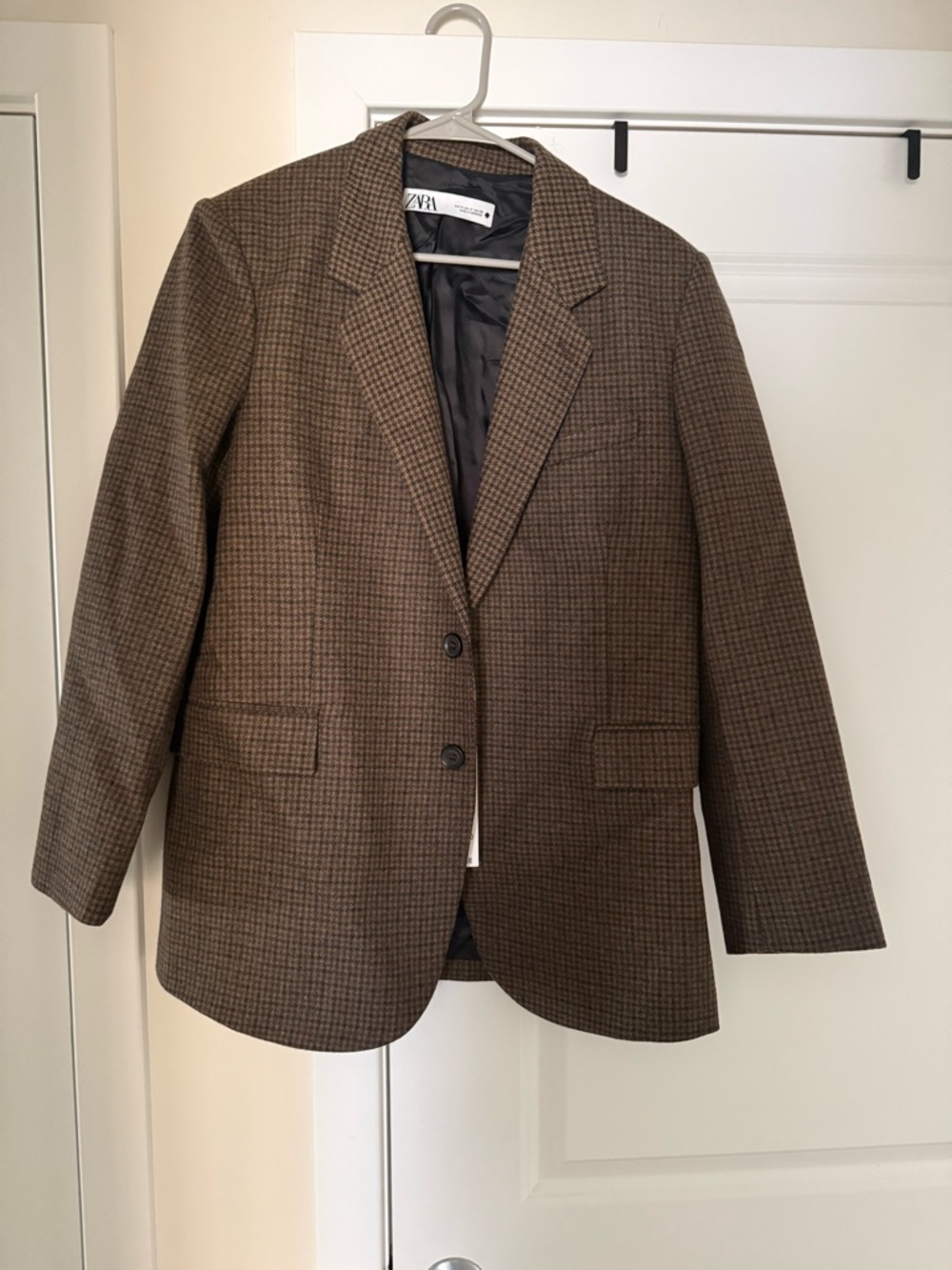 Zara Brown Check Blazer